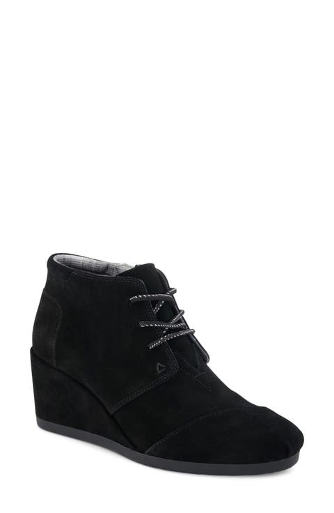 Desert Lace-Up Wedge Bootie