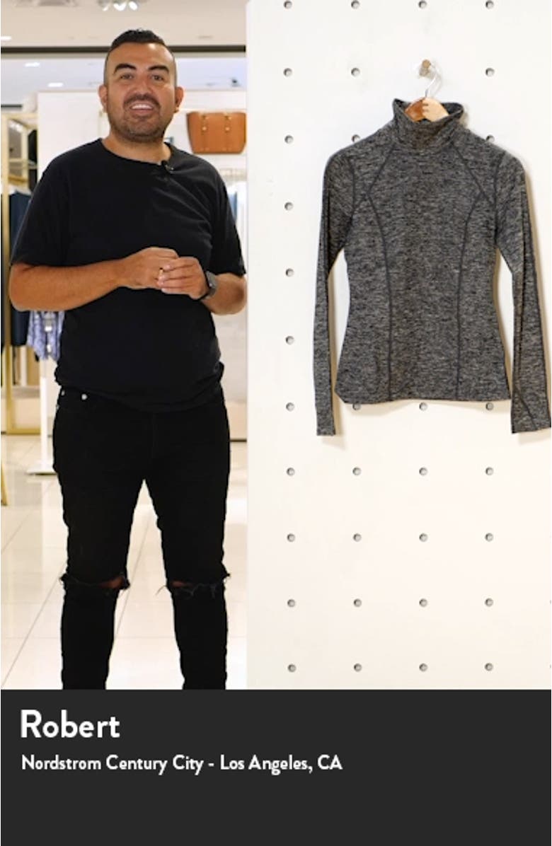 Cozy Space Dye Tech Turtleneck Training Top, sales video thumbnail
