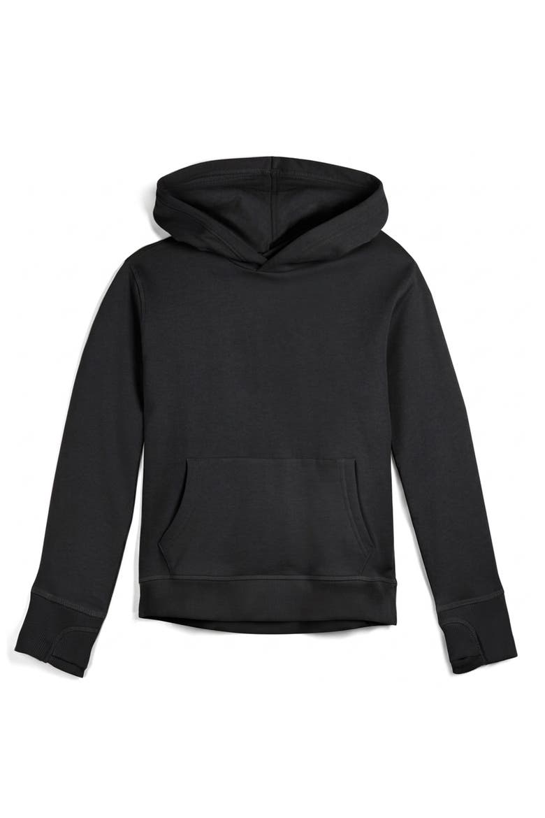 Organic Cotton Pullover Pocket Hoodie, Main, color, Black