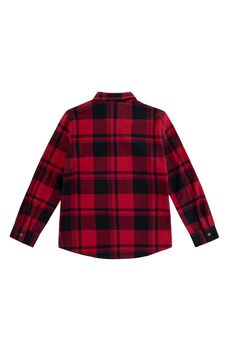 Levi's Kids' Plaid Flannel Button-Up Shirt, Alternate, color, Black