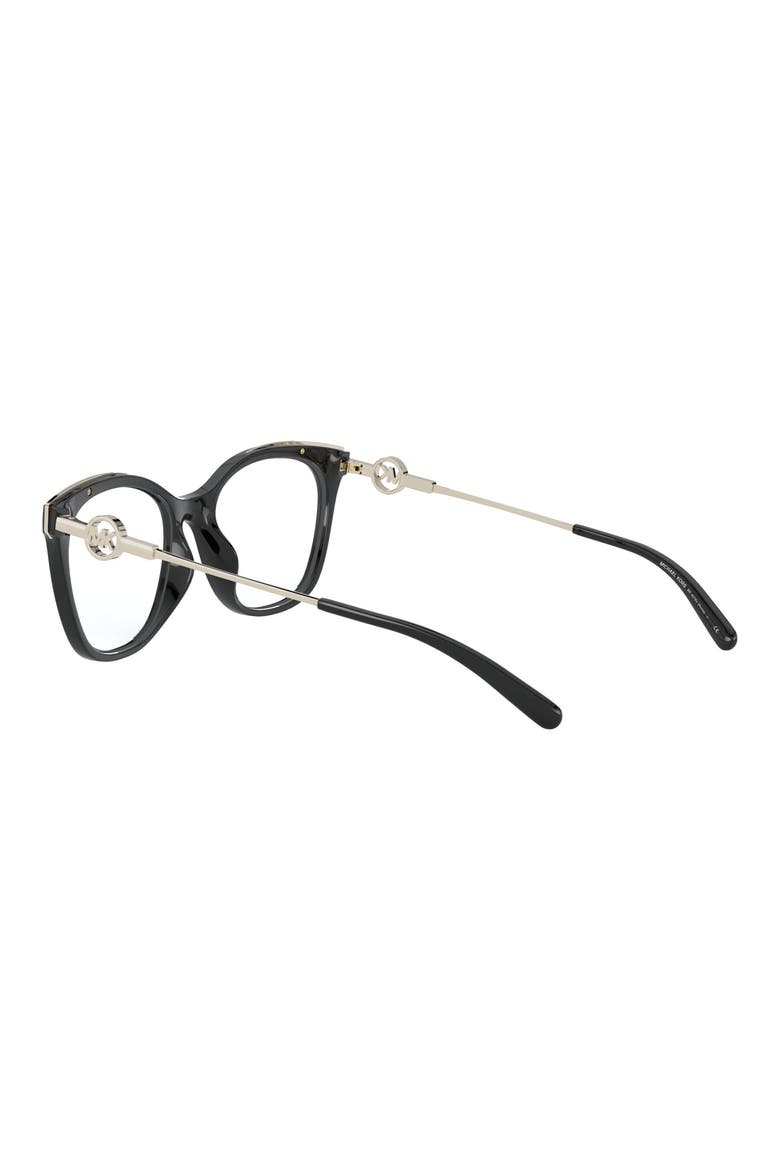 54mm Square Optical Glasses, Alternate, color, BLACK