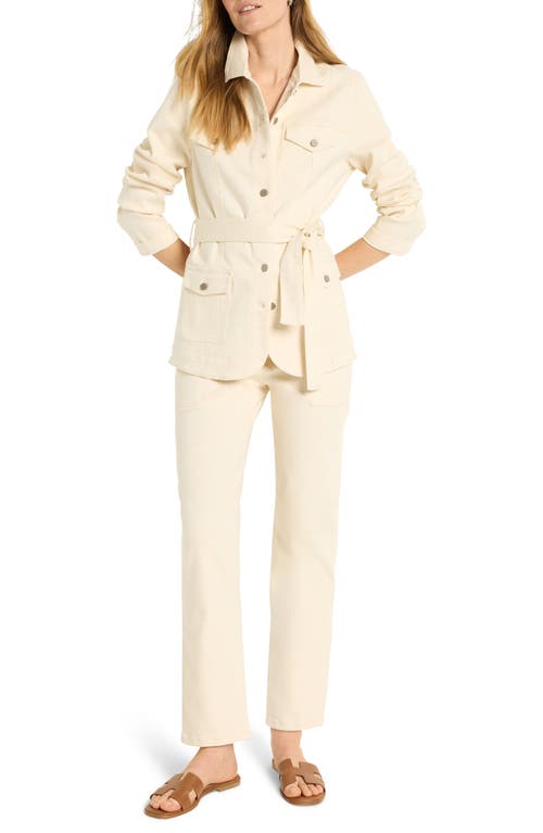 Nic + Zoe Nic+zoe Carpenter Relaxed Straight Leg Ankle Jeans In Canvas
