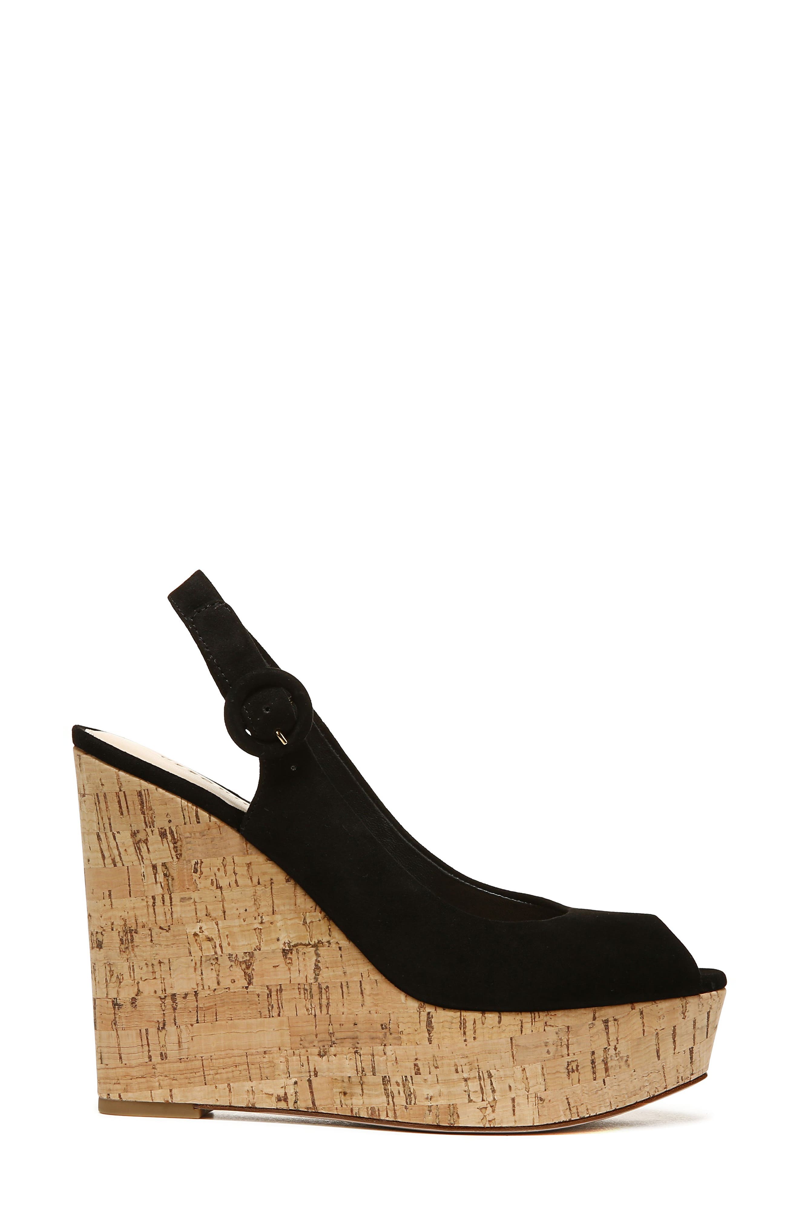 Veronica Beard Dali Peep Toe Platform Wedge Sandal, Alternate, color, 