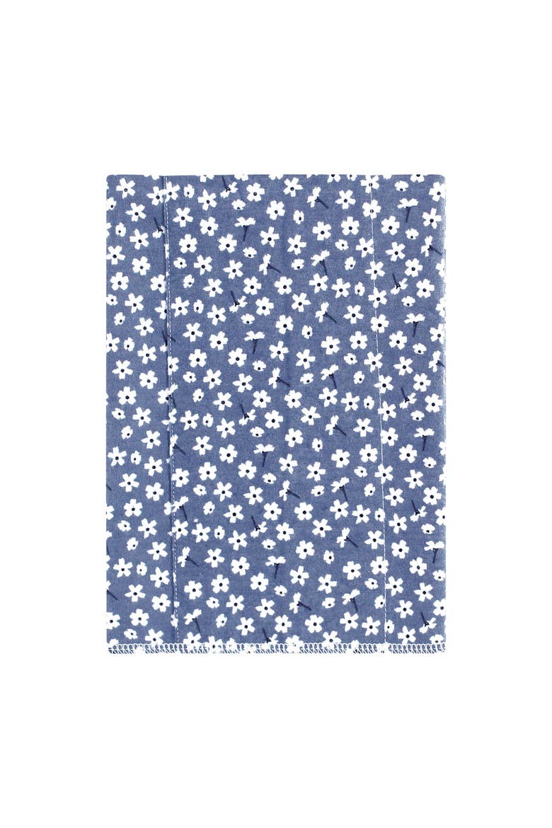7-Pack Absorbent Flannel Burp Cloths , Cotton-Poly Blend, Alternate, color, Blue Cosmos