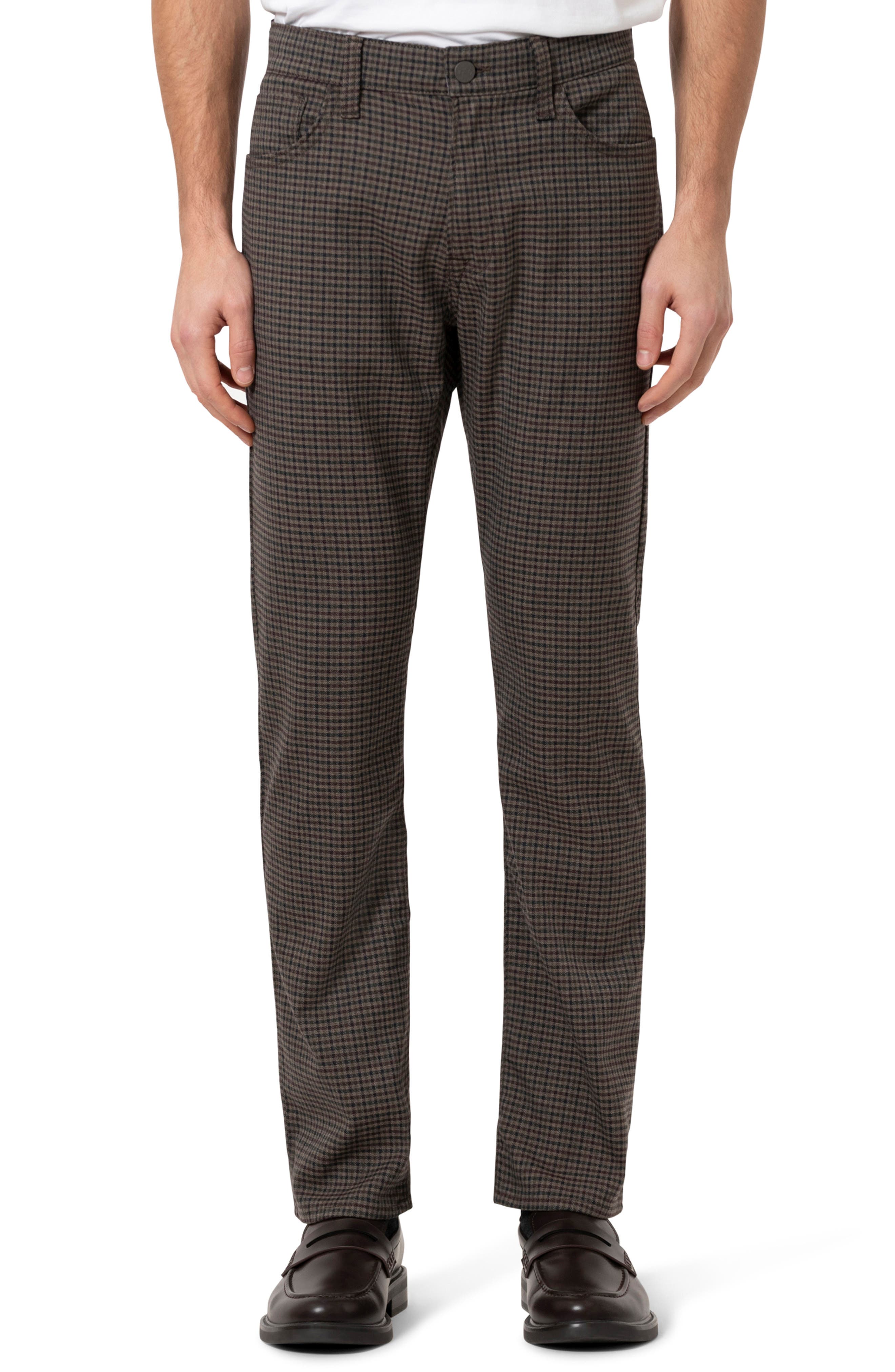34 Heritage Courage Check Straight Leg Pants in Multi Elite Check 