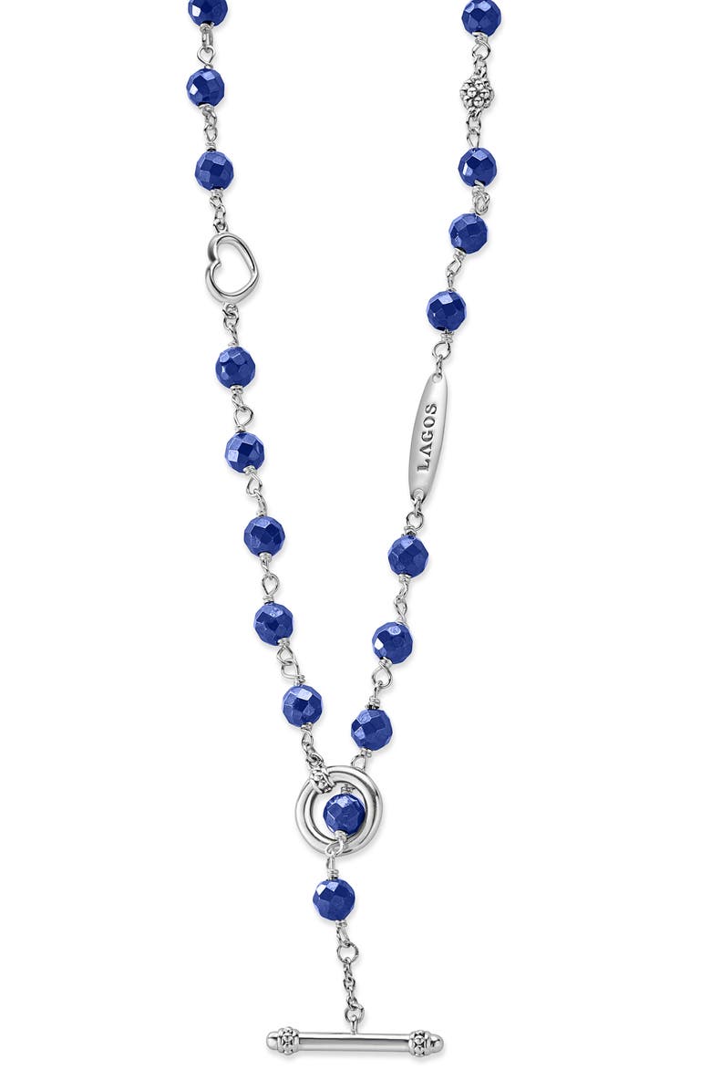 LAGOS Caviar Icon Ultramarine Ceramic Bead Necklace, Alternate, color, Marine