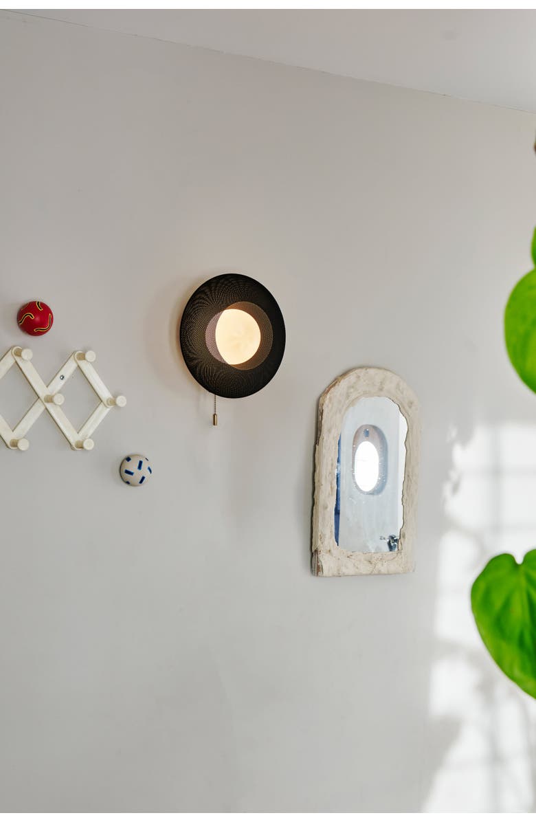 WOOJ DESIGN Helios Sconce, Alternate, color, Matte Black