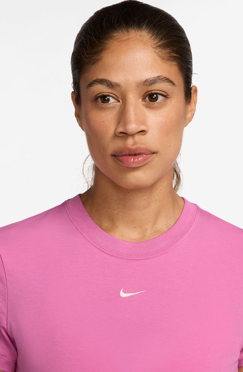 Nike Sportswear Crop T-Shirt, Alternate, color, Playful Pink/ Sail