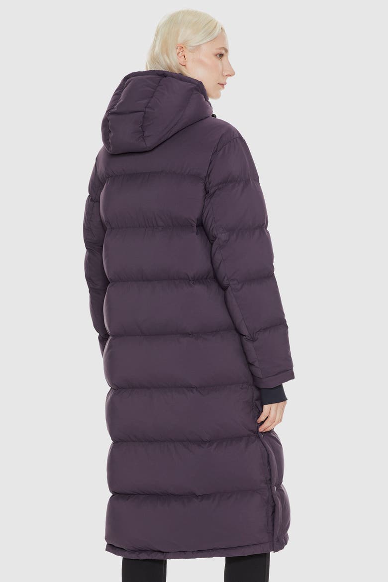 Puff-O® Long Down Puffer Jacket, Alternate, color, Purple