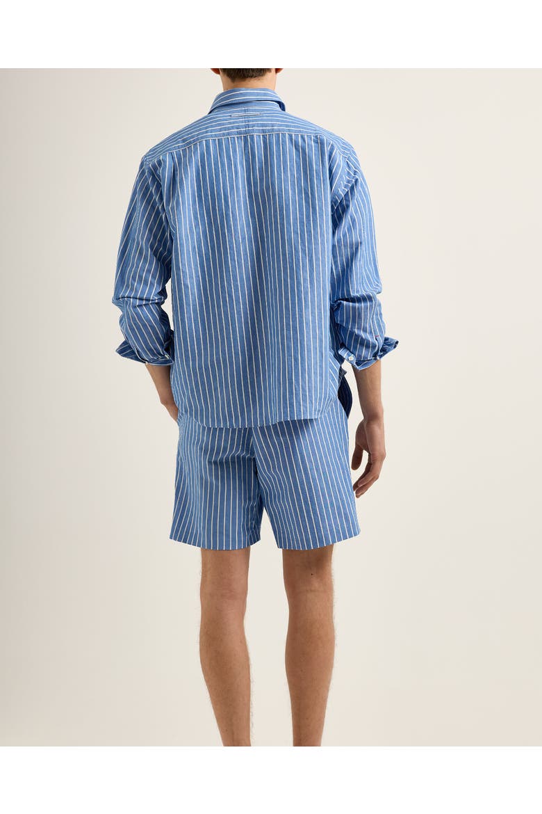 Alex Deckchair Stripe Relaxed-Fit Shorts, Alternate, color, CATALINA BLUE/WHITE SAND