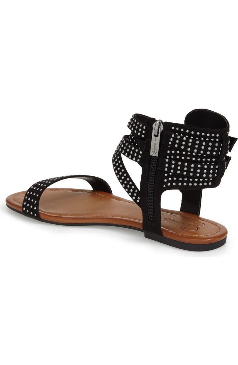 Jessica Simpson 'Karessa' Studded Flat Sandal, Alternate, color,