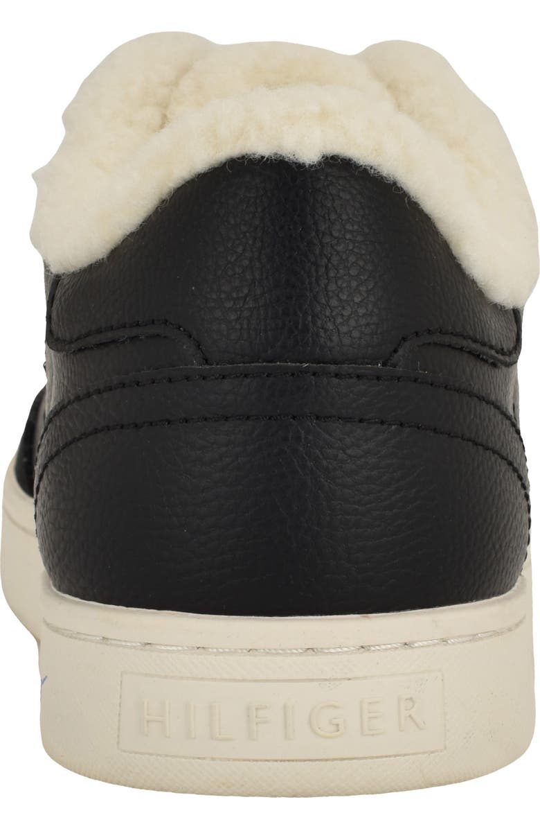 Tommy Hilfiger Rheign Faux Fur Lined Low Top Sneaker, Alternate, color, Black01