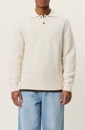 Les Deux Billy Weave Long Sleeve Polo