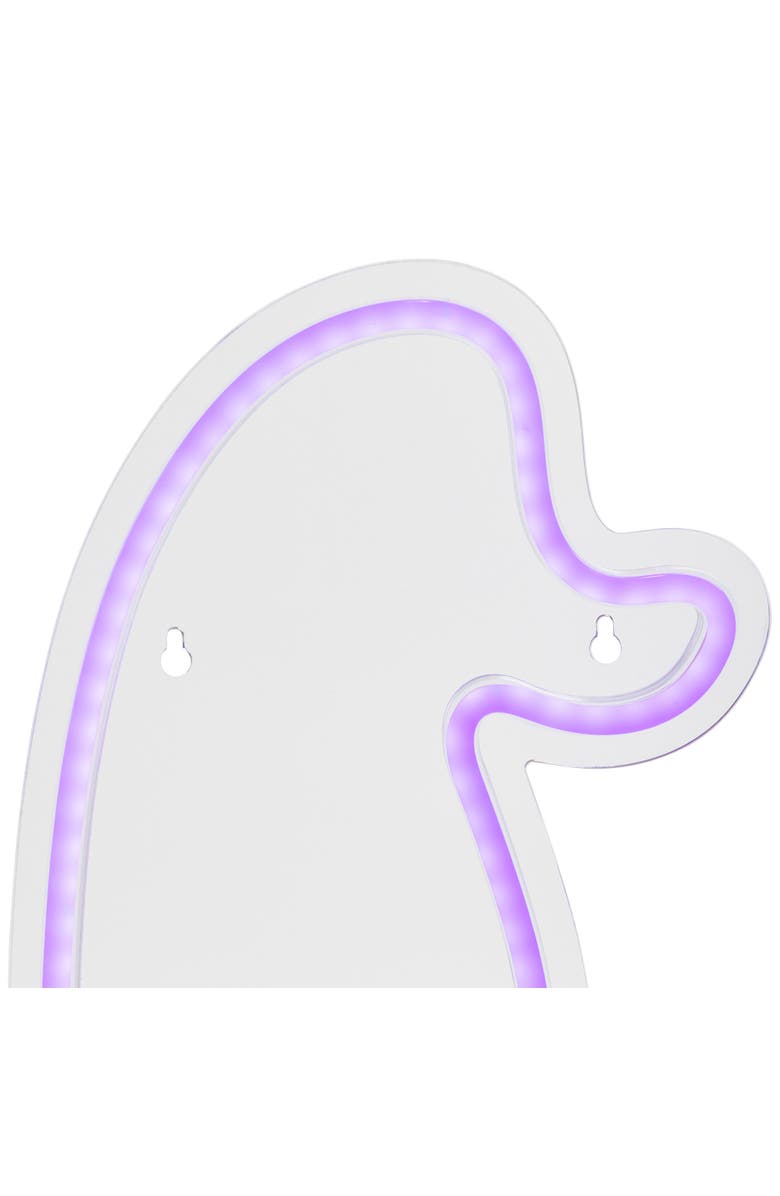 Northlight LED Witch Hat Neon Lighted Halloween Wall or Window Decoration - 15" - Purple, Alternate, color, 