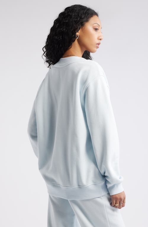 Shop Bp. Oversize V-neck Sweatshirt In Blue Illusion