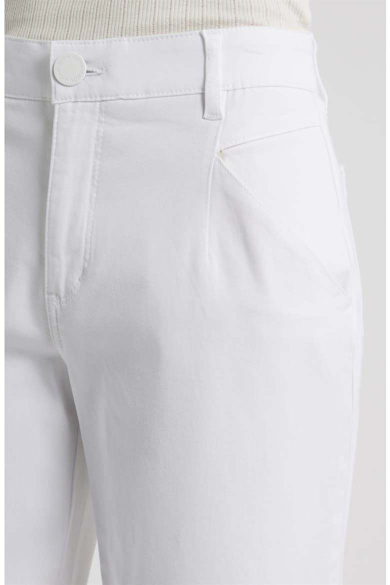 Wyatt Skyrise Crop Wide Leg Twill Pants, Alternate, color, OPTIC WHITE