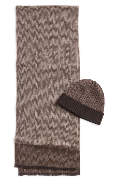 Wool & Cashmere Beanie & Scarf Set