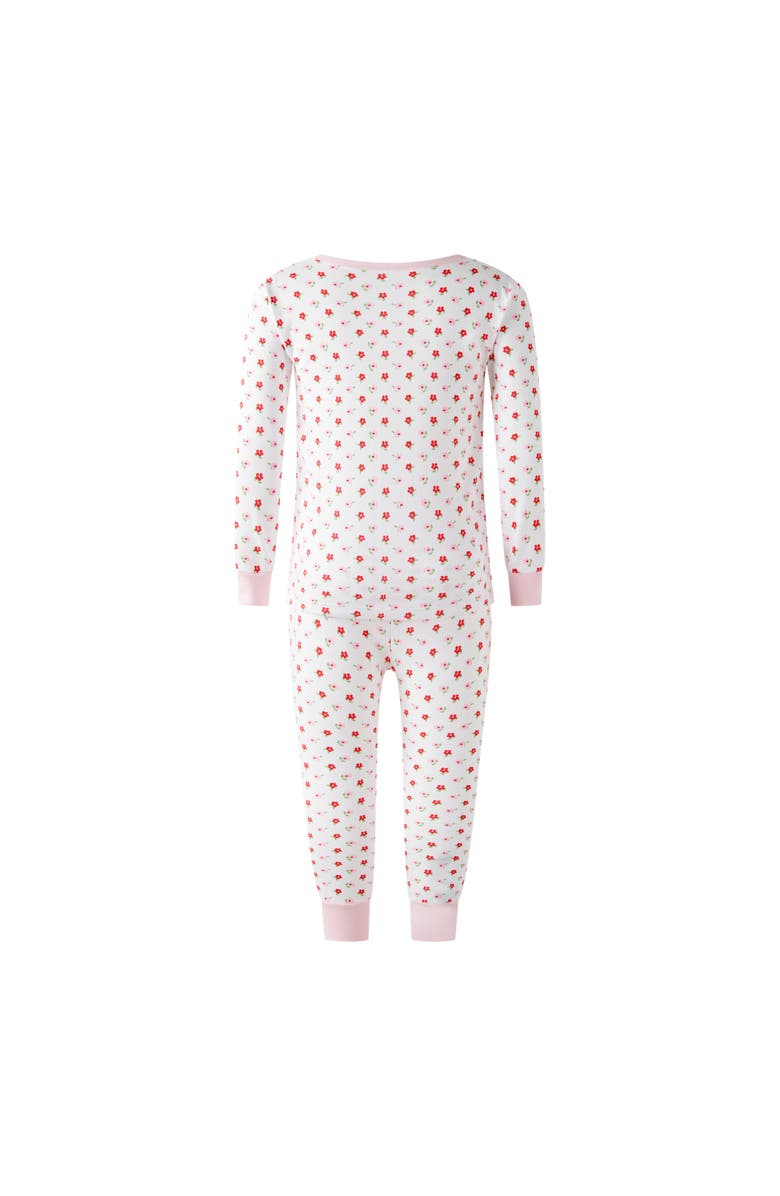 Rachel Riley Pima Petal Pajamas, Alternate, color, Pink