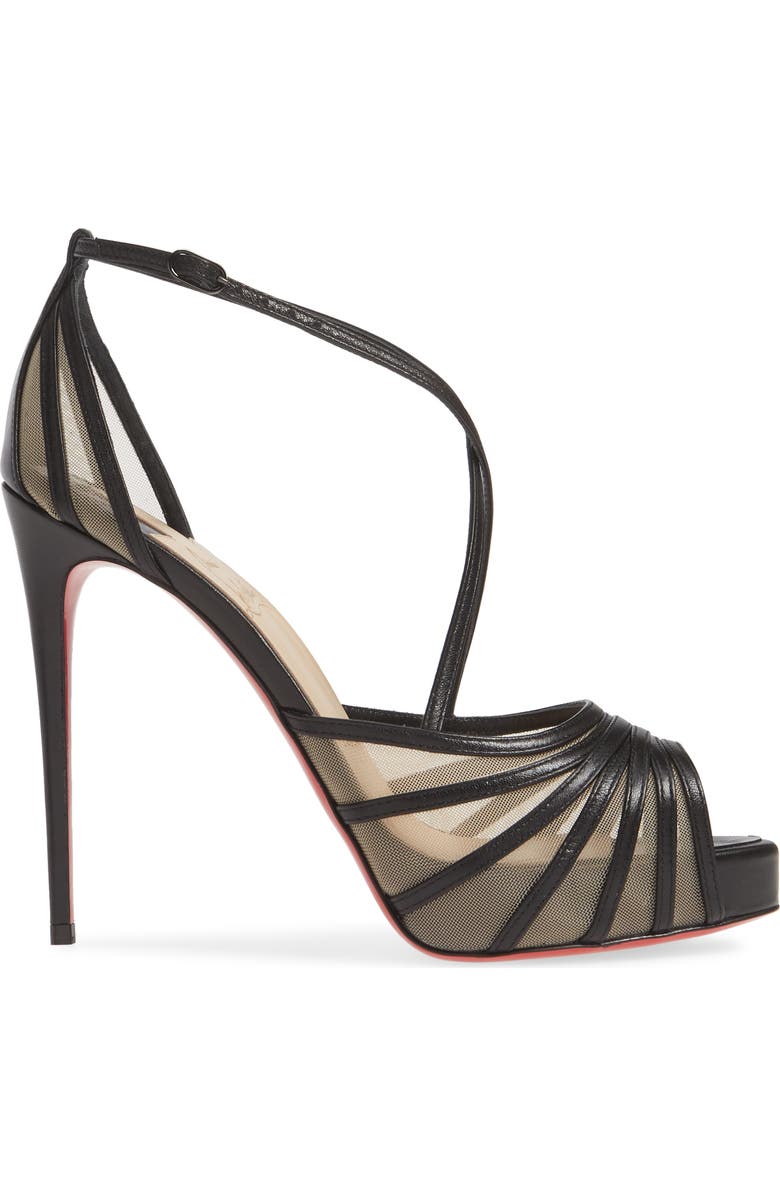 Christian Louboutin Filamenta Strappy Platform Sandal, Alternate, color,
