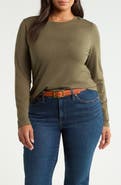 Nordstrom Pima Cotton & Tencel Modal Long Sleeve T-Shirt