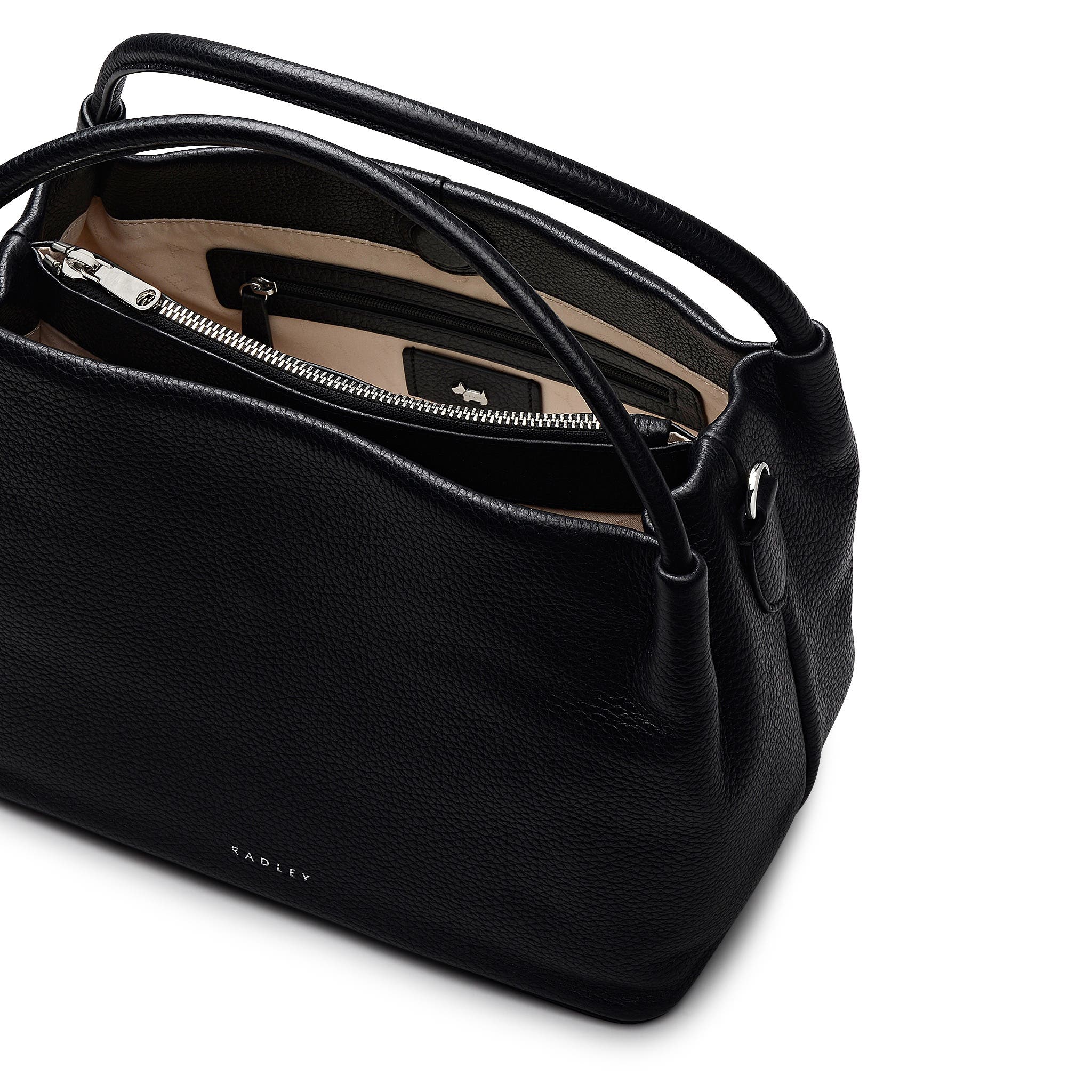 Radley Ivydale Road Medium Ziptop Satchel Bag, Alternate, color, Jet