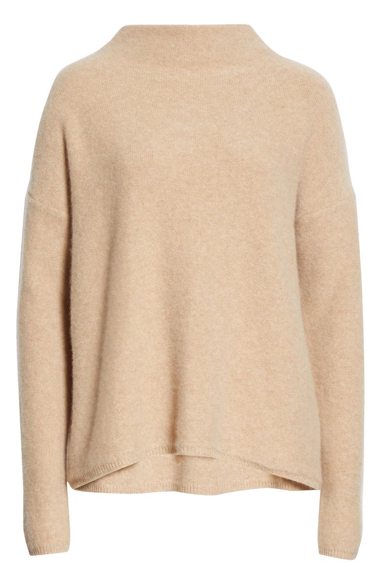Vince Funnel Neck Boiled Cashmere Sweater, Alternate, color,