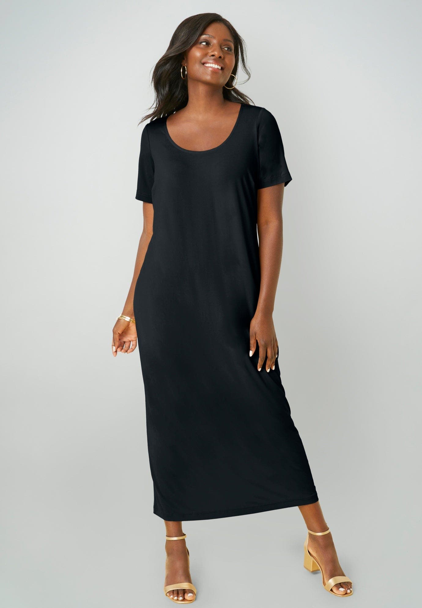 2-Piece Stretch Knit Duster Set - image 2