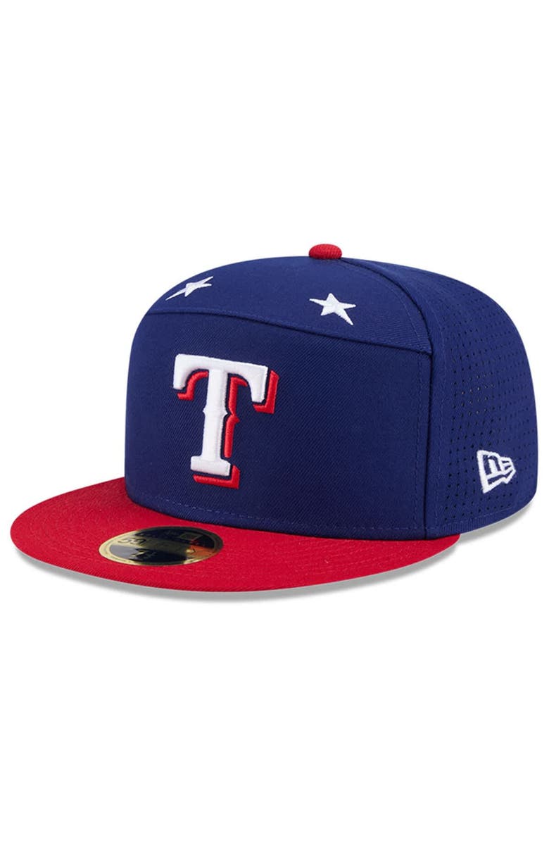 New Era Men's New Era Royal/Red  Texas Rangers 2025 MLB All-Star Game Side Patch 59FIFTY Fitted Hat, Alternate, color, 