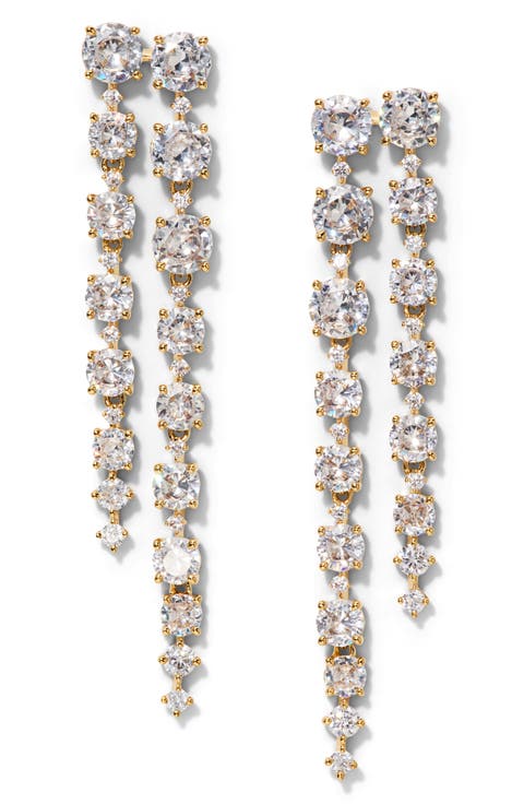 Sunshower Double Linear Drop Earrings