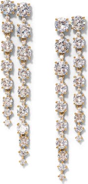 Nadri Sunshower Double Linear Drop Earrings