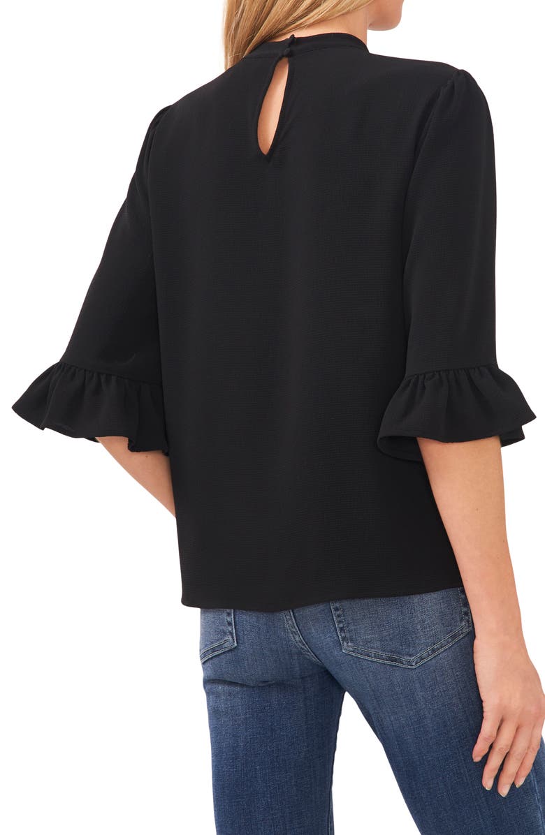 CeCe Ruffle Elbow Sleeve Top, Alternate, color, 