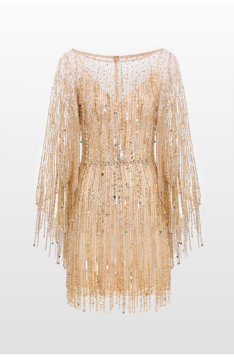 Jenny Packham Dazzle Dress, Alternate, color, Illusion
