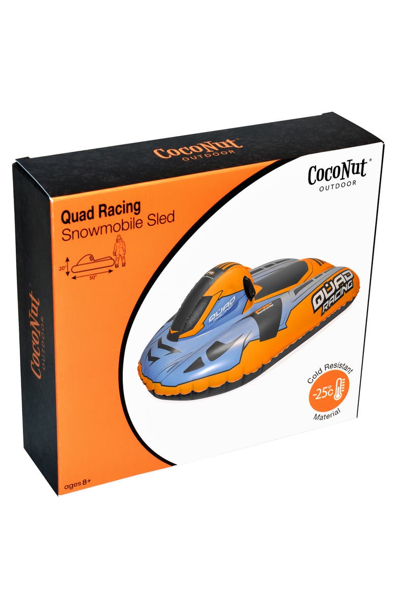 Coconut Outdoor Quad Racing Snowmobile Sled, 50X20 Inches, 8+, Alternate, color, Multicolored