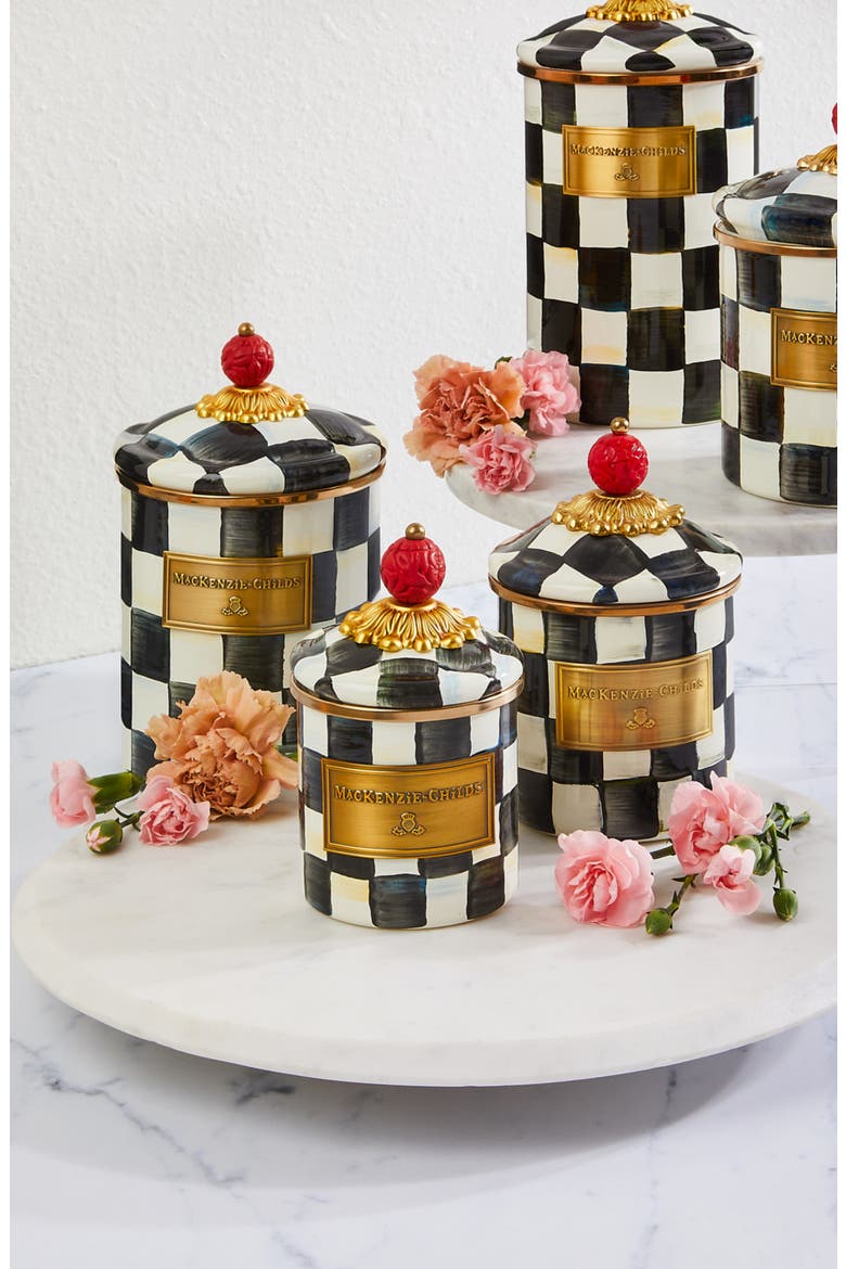 Courtly Check Set of 3 Canisters, Alternate, color, COURTLY