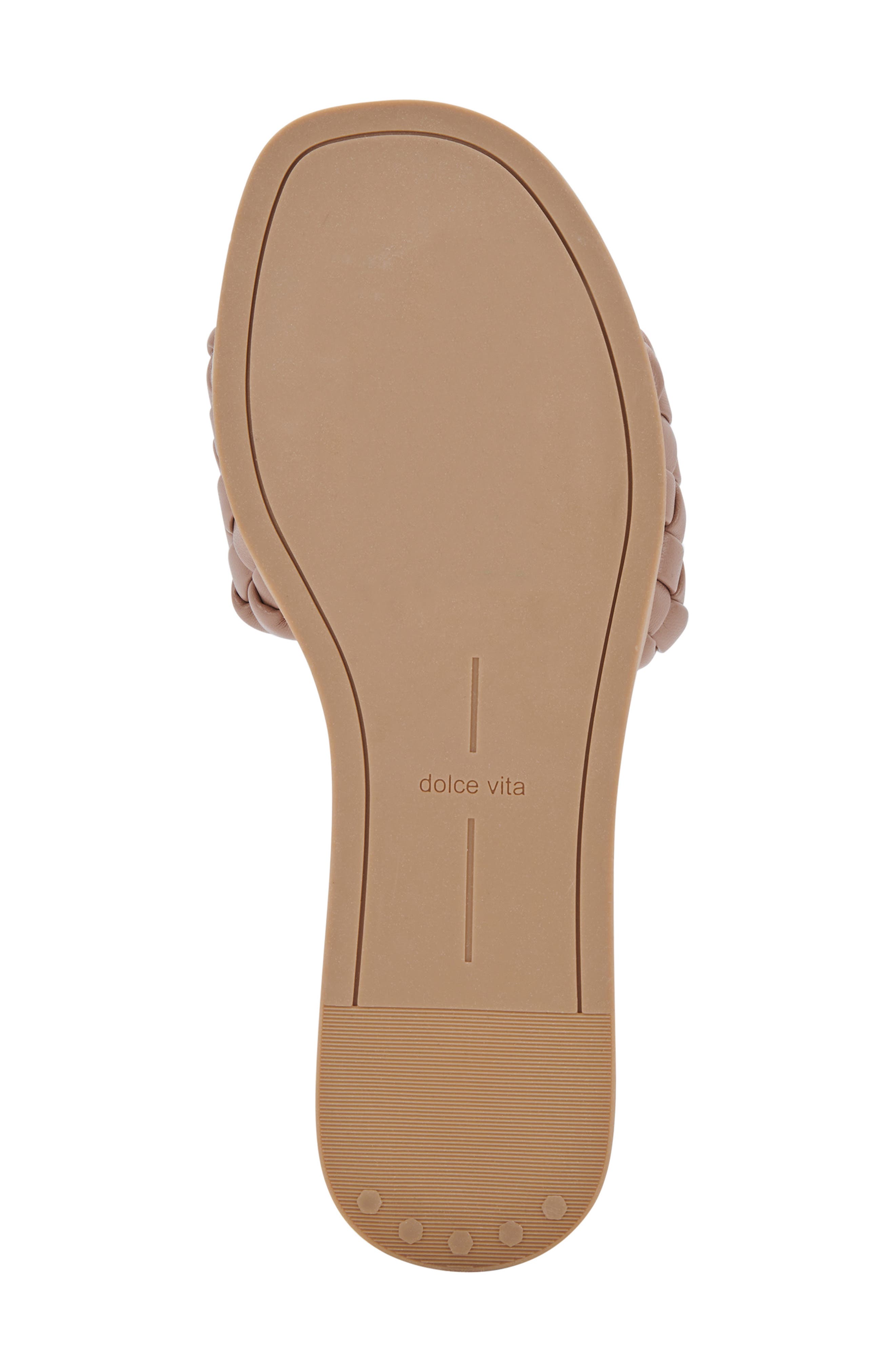 Grazie Braided Slide Sandal, Alternate, color, CAFE