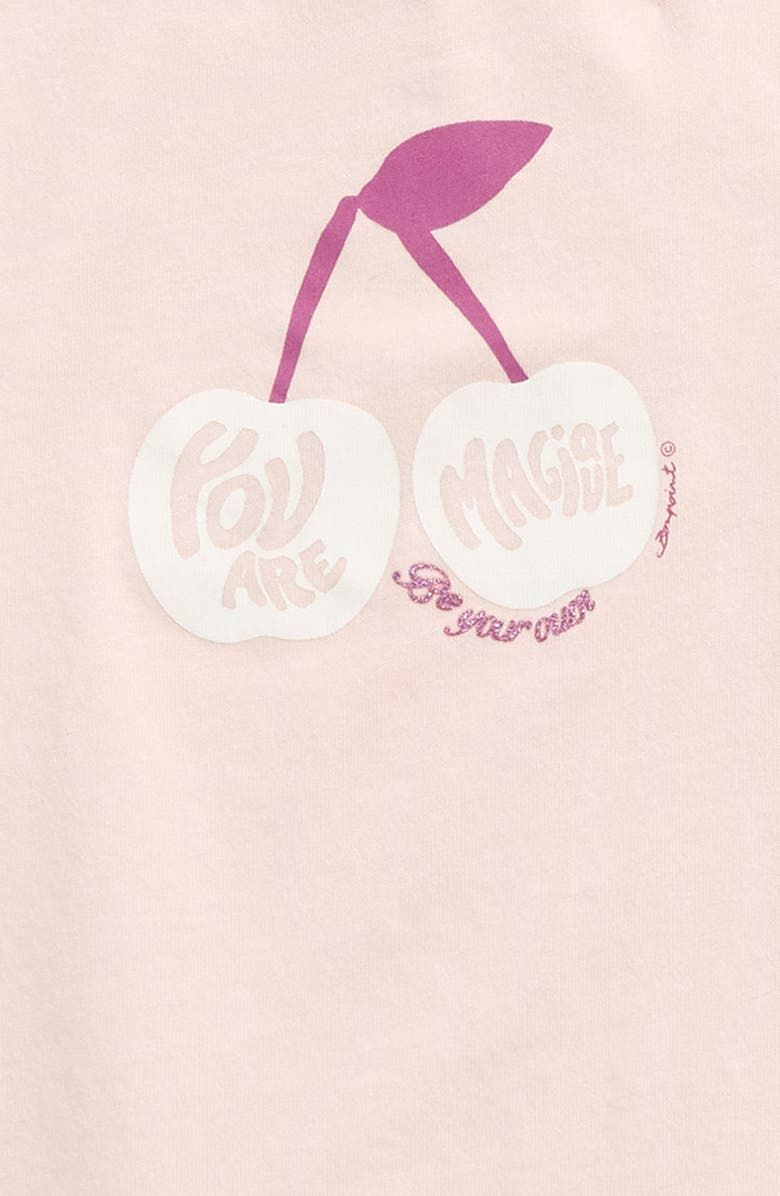 Bonpoint Tashina Cherry Organic Cotton Graphic Tee, Alternate, color, 