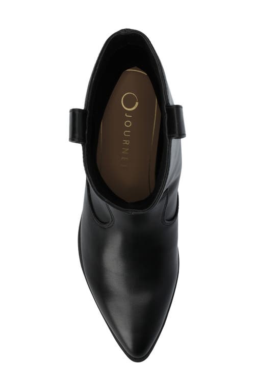 Journee Collection Fritzie Western Ankle Boot In Black