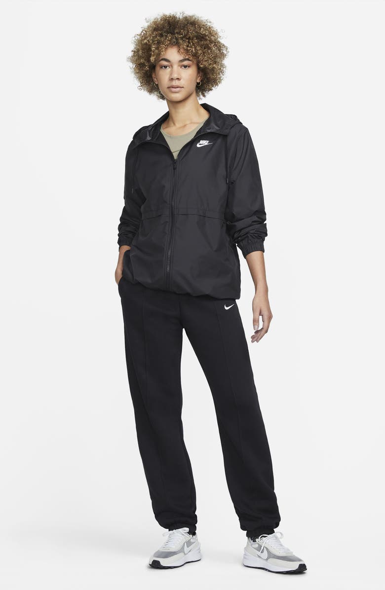 Nike Repel Water-Resistant Windbreaker Jacket, Alternate, color, 010 Black/ White