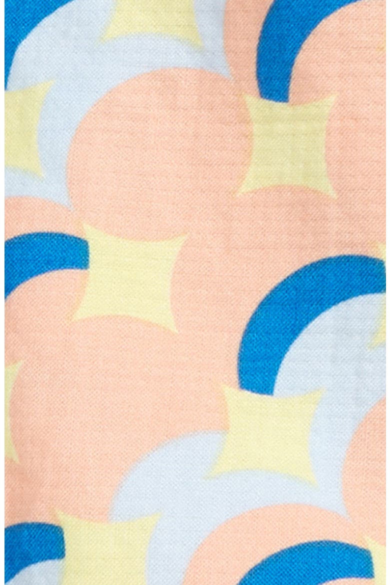 Puff Sleeve Bloomer Set, Alternate, color, CORAL TIDE SPHERE ALLOVER