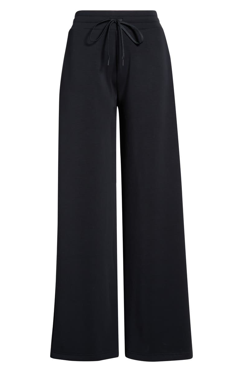 Zella Ultrasoft Wide Leg Pants, Alternate, color, Black
