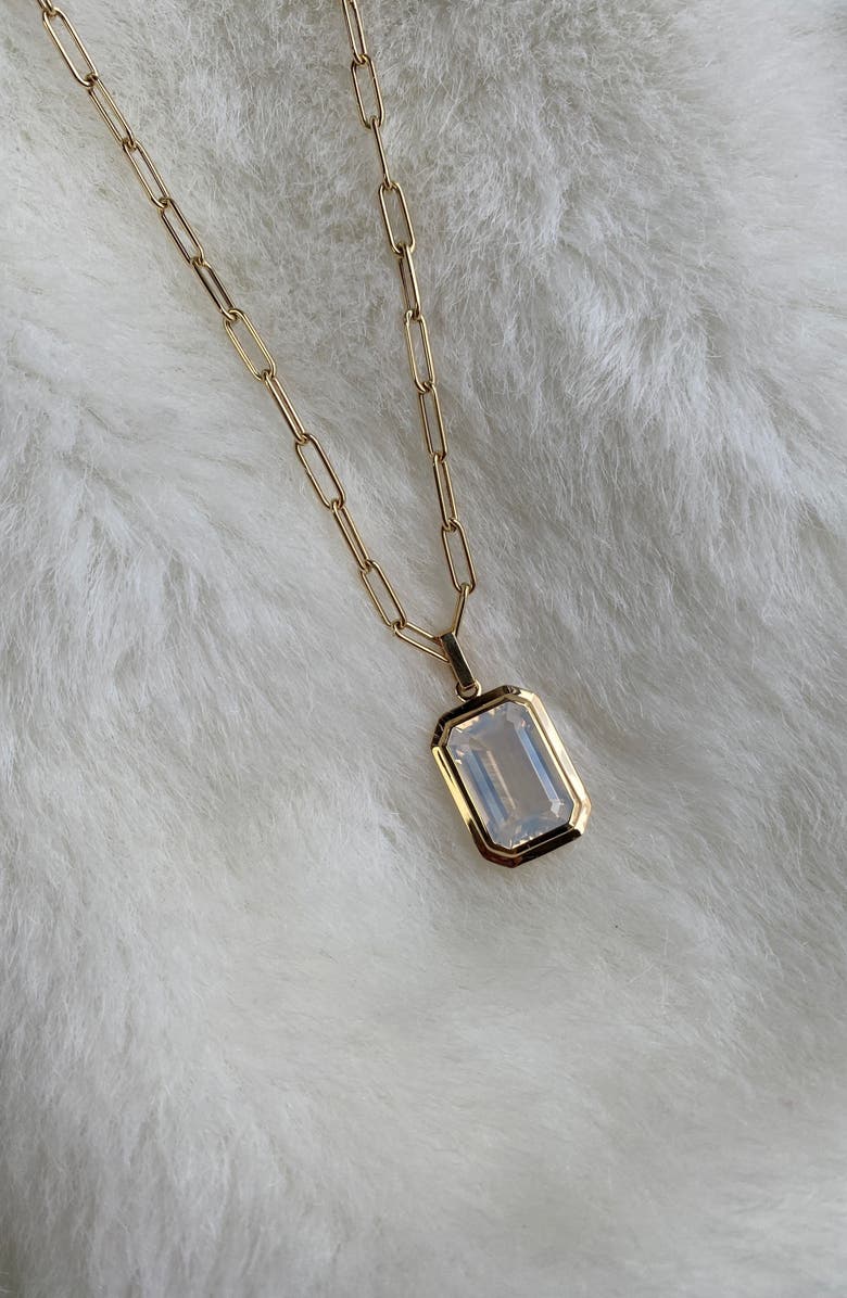 GOSHWARA Manhattan Pendant Necklace, Alternate, color, Quartz