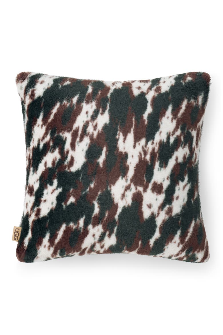 Everett Accent Pillow, Main, color, BURNT CEDAR COW