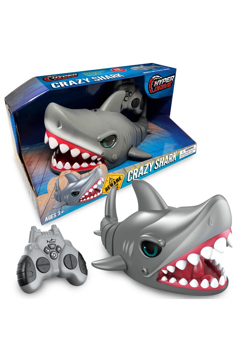 Shark Gray 14 Inch Remote Control Toy, Main, color, Multicolored