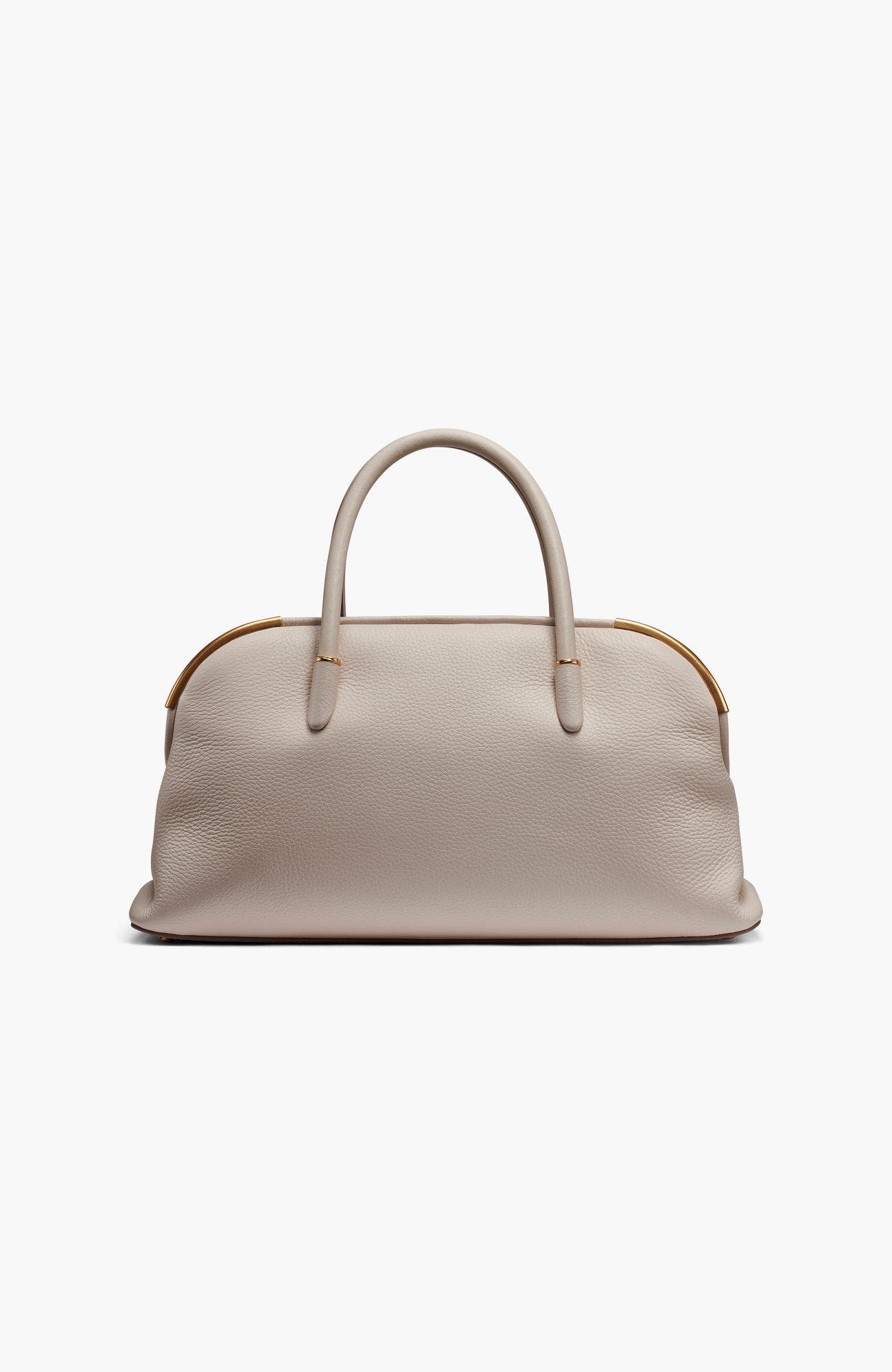 Satin Leather Satchel, Alternate, color, Sand