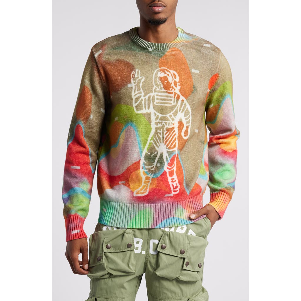 Billionaire Boys Club Thermal Astro Print Sweater In Multi