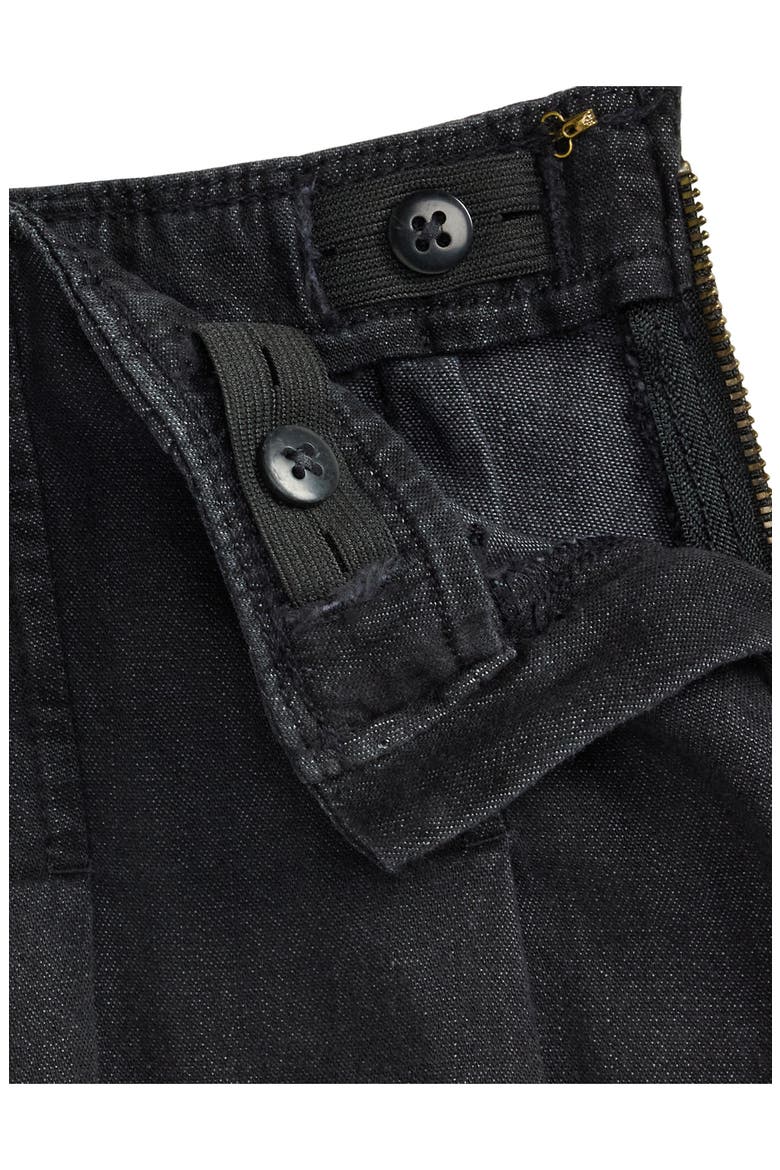 Kids' Pleated Denim Skirt, Alternate, color, BLACK