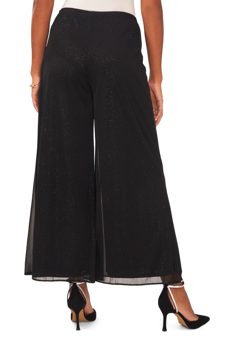 Mesh Palazzo Pants, Alternate, color, BLACK