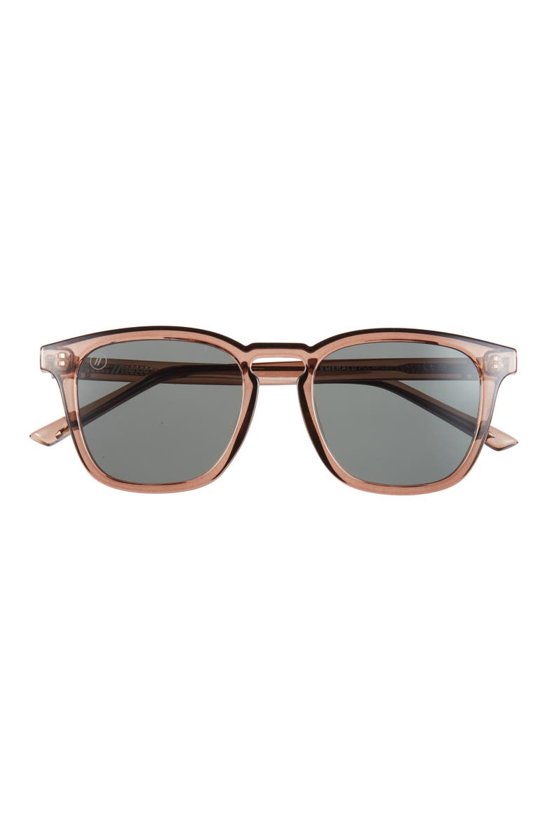 Sydney 49mm Polarized Keyhole Sunglasses, Main, color, EMERALD