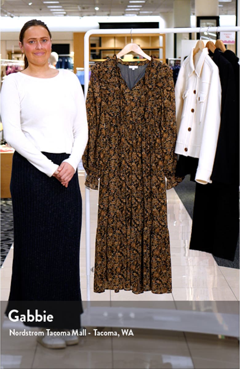 Floral Long Sleeve Dress, sales video thumbnail