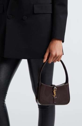 Saint Laurent Mini Le 5 À 7 Patent Leather Hobo Bag | Nordstrom